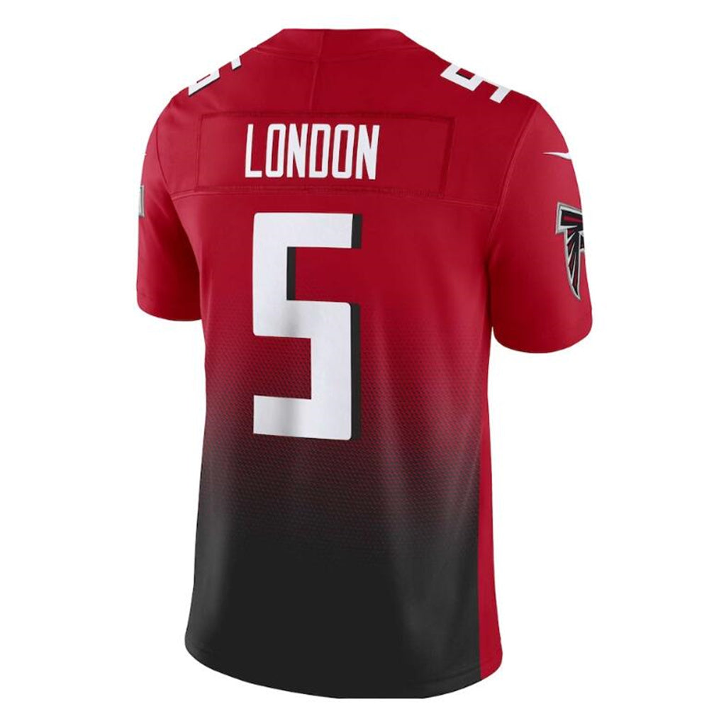 A.Falcons #5 Drake London Red Vapor F.U.S.E. Limited Jersey Stitched American Football Jerseys