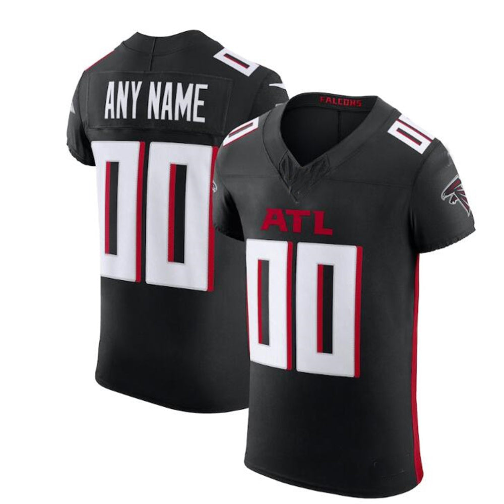 Custom A.Falcons Black Vapor F.U.S.E. Elite Jersey Stitched American Football Jerseys