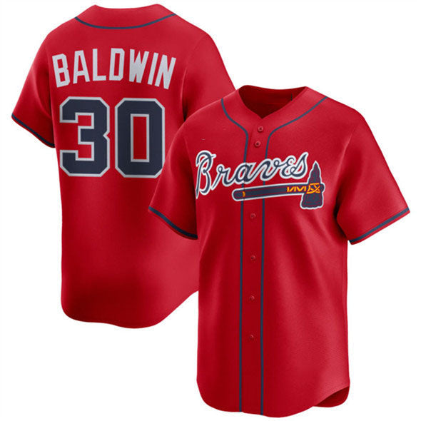 Atlanta Braves #30 Drake Baldwin Red 2025 Alternate Limited Stitched Baseball Jersey