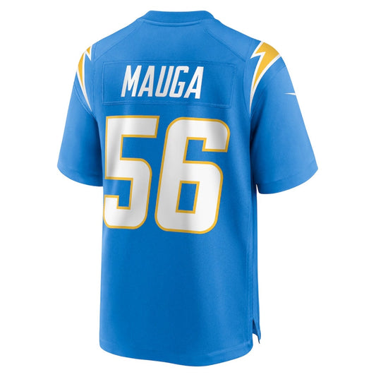 LA.Chargers #56 Kanai Mauga Powder Blue Team Game Stitched American Football Jerseys