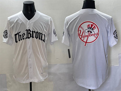 New York Yankees Team Big Logo White 'Gothic Legacy Edition' Vapor Premier Limited Stitched Baseball Jersey